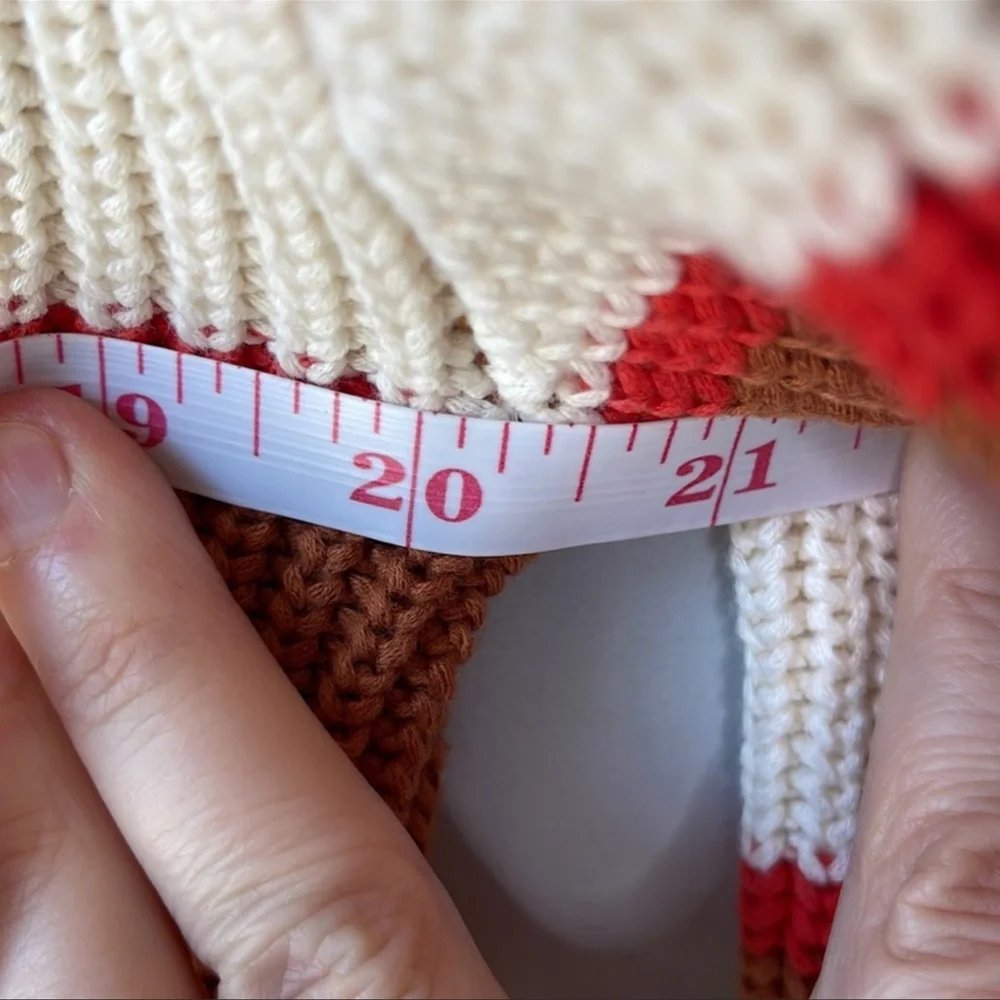 Reformation Brown and Cream Striped Sweater - Picture 10 of 14